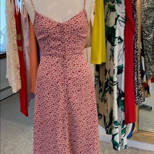 Red mini print floral sundress Size S